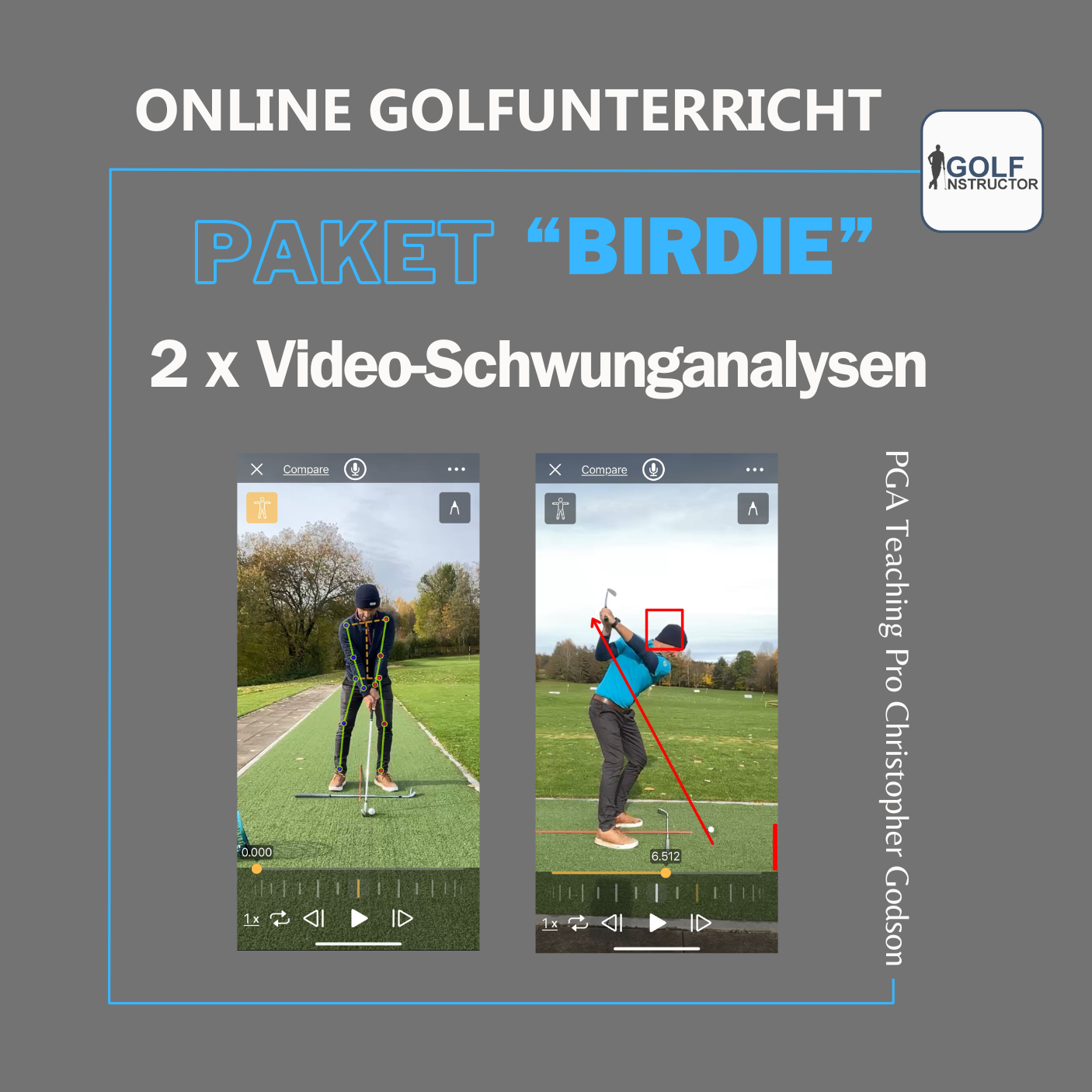 Schwunganalyse - "Paket BIRDIE"